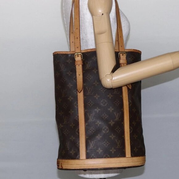 LOUIS VUITTON Monogram Bucket GM Shoulder Bag M42236 LV Auth 145314 - Picture 1 of 16